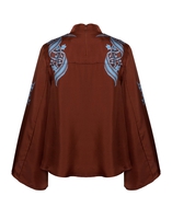 La DoubleJ Make An Exit Top La DoubleJ Make An Exit Top Signoria Placée Brown TOP0117SIL006SIG01BR11
