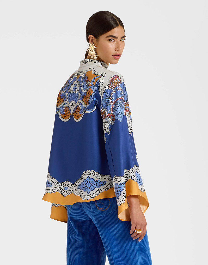 La DoubleJ Make An Exit Top La DoubleJ Make An Exit Top Portal Placée Light Blue TOP0117SIL006POR02BU01