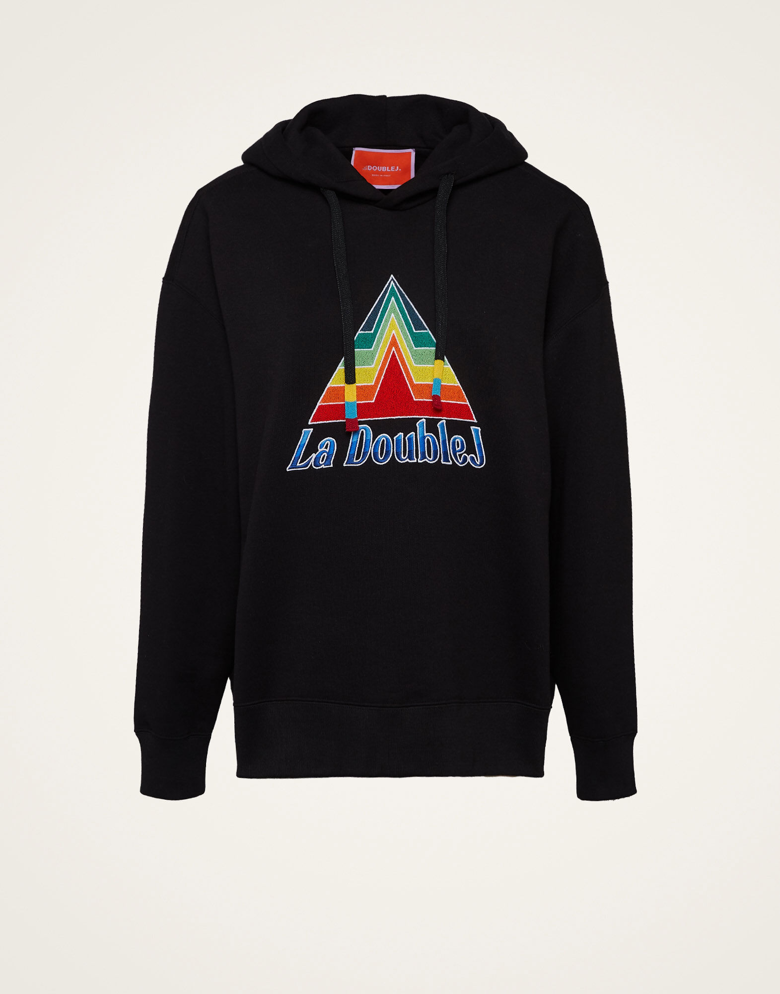 La DoubleJ Discman Hoodie Black SWE0017JER033SOE03BL01