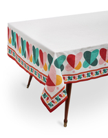 La DoubleJ Medium Tablecloth (180x280) La DoubleJ Medium Tablecloth (180x280) Farfalle Ring (Placed) TBC0002LIN001FAR0005