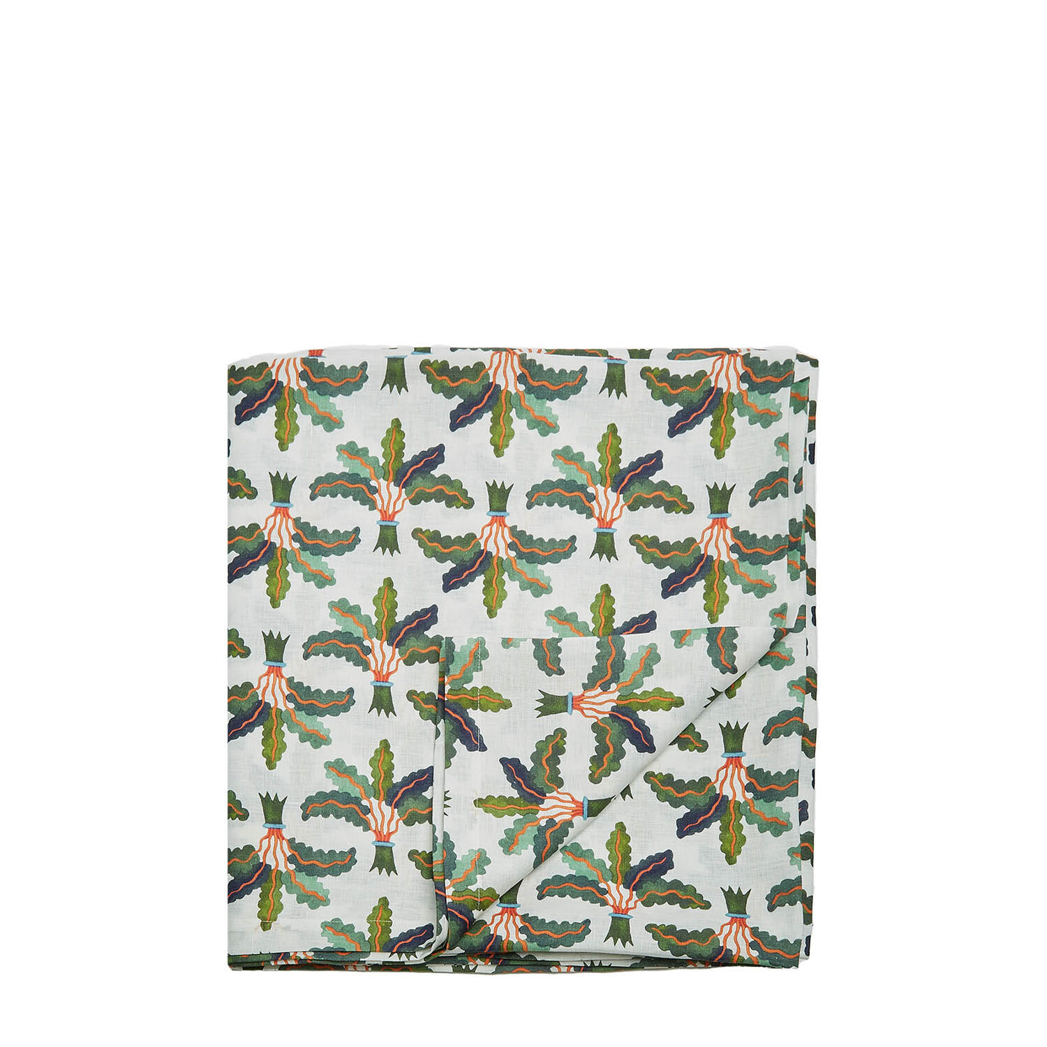 La Doublej Medium Tablecloth (180x280) In Linen Palms