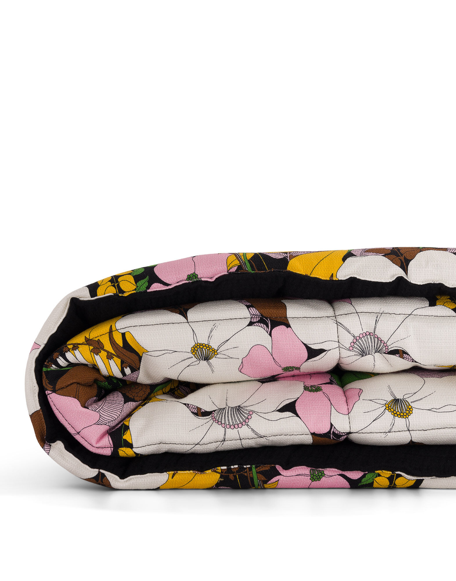 La DoubleJ Nido Bimaterial Quilt Big Flower BLA0003COT034BFL0001
