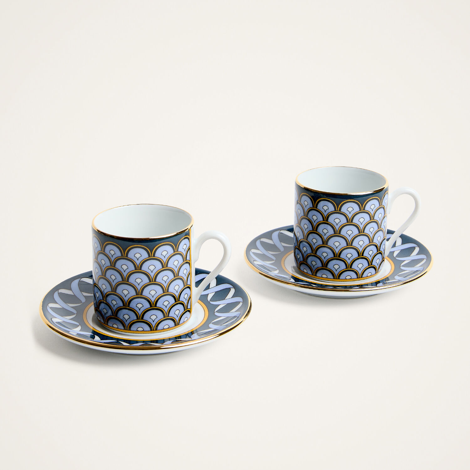 La Doublej Impero Espresso Cup Set Of 2 In Odysseus Midnight Blue