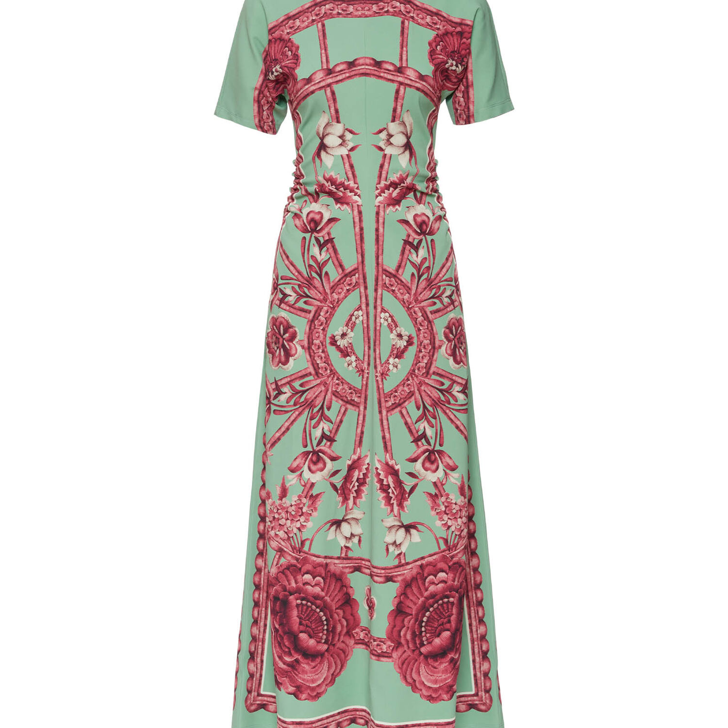 La Doublej Printed Angelica Maxi Dress In Zodiac Placée Acquamarine