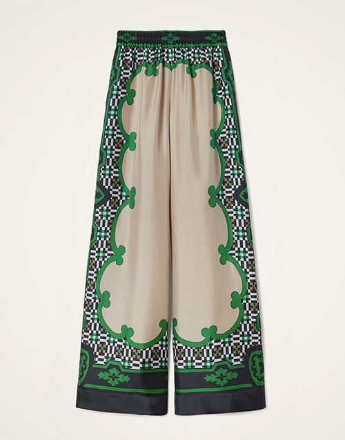 La DoubleJ Palazzo Pants La DoubleJ Palazzo Pants Mariposa Placée Green TRO0026SIL006MAR07GR02