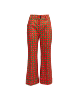 La DoubleJ Hendrix Pants Green Cherries TRO0014COT005CHY0001