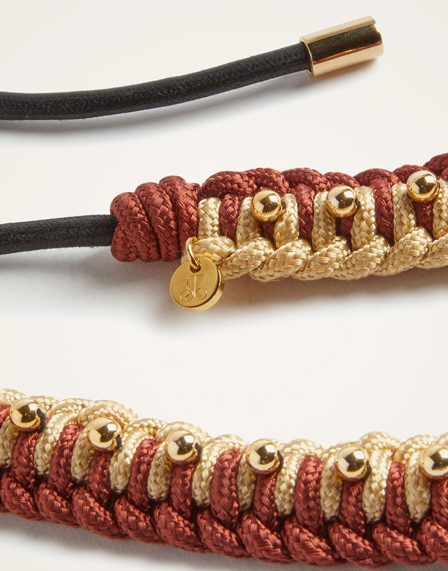 La DoubleJ Better Together Belt Bicolor Brown & Ivory BEL0011ROP001VA360BR02