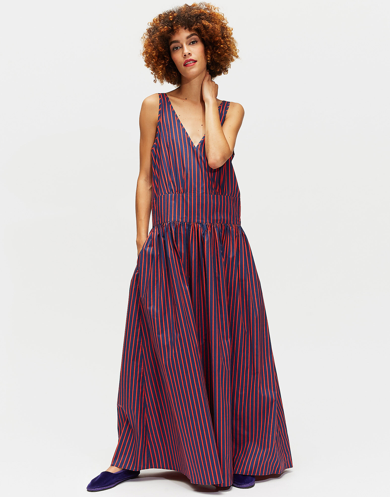 LaDoubleJ Aperitivo Oversized Dress Riviera DRE0033COT001RIG0002