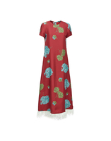 La DoubleJ Swing Dress (With Feathers) La DoubleJ Swing Dress (With Feathers) Ortensia Bordeaux DRE0316SIL001ORT0004