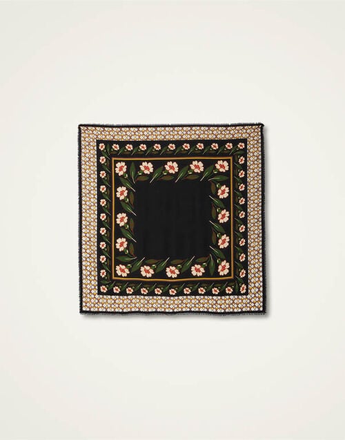 La DoubleJ Foulard 140 La DoubleJ Foulard 140 Mayfair Black SCA0060MOS001MAY01BL01