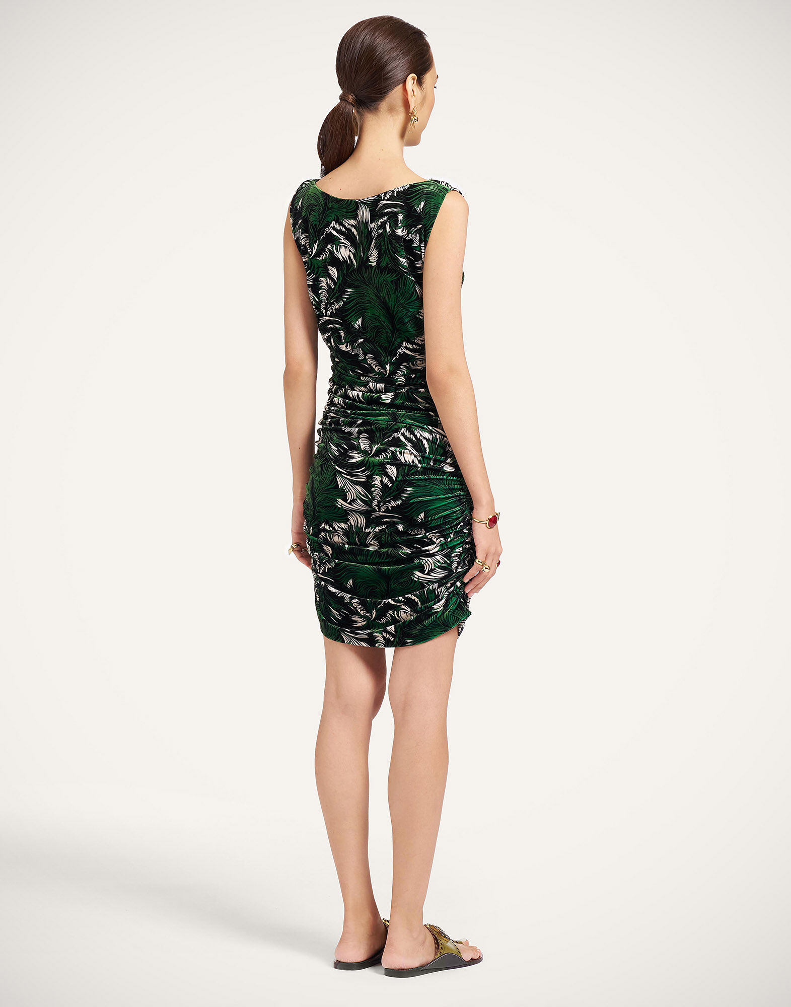 La DoubleJ Mini Bandage Dress Quill Green DRE1123VEL006QLL01GR02