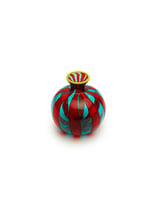La DoubleJ Mini Ciccio Vase Red/Turquoise VAS0012MUR001MUL0067