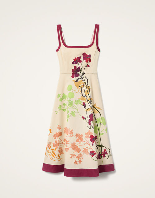 La DoubleJ Sophia Dress Corsage Plac&eacute;e Ivory DRE0448COT037CRS01WH04