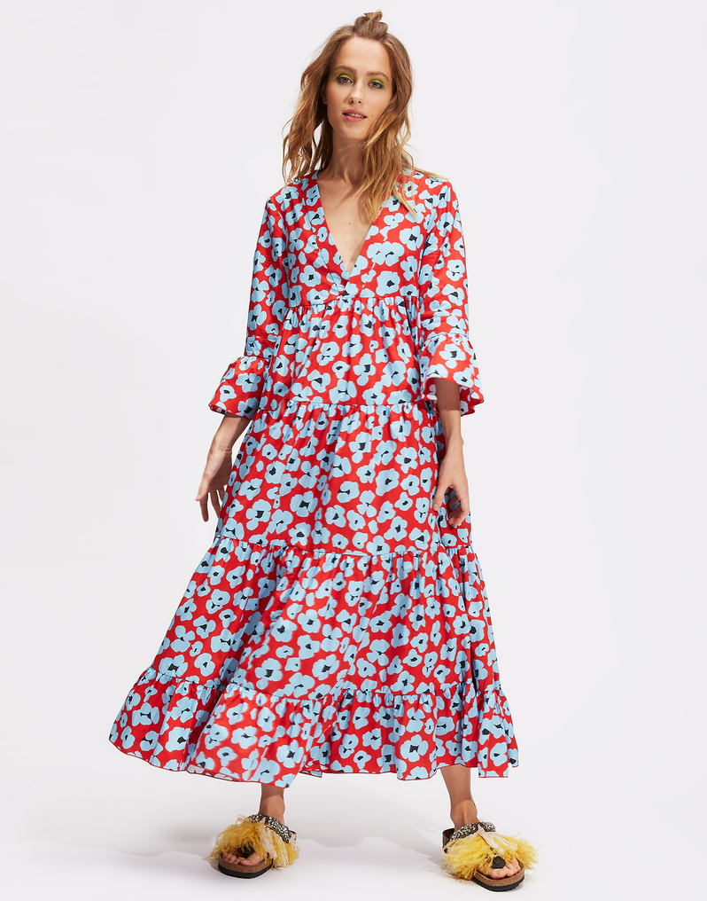 LaDoubleJ Jennifer Jane Dress LaDoubleJ Jennifer Jane Dress Flower Leopard DRE0114COT001FLL0001