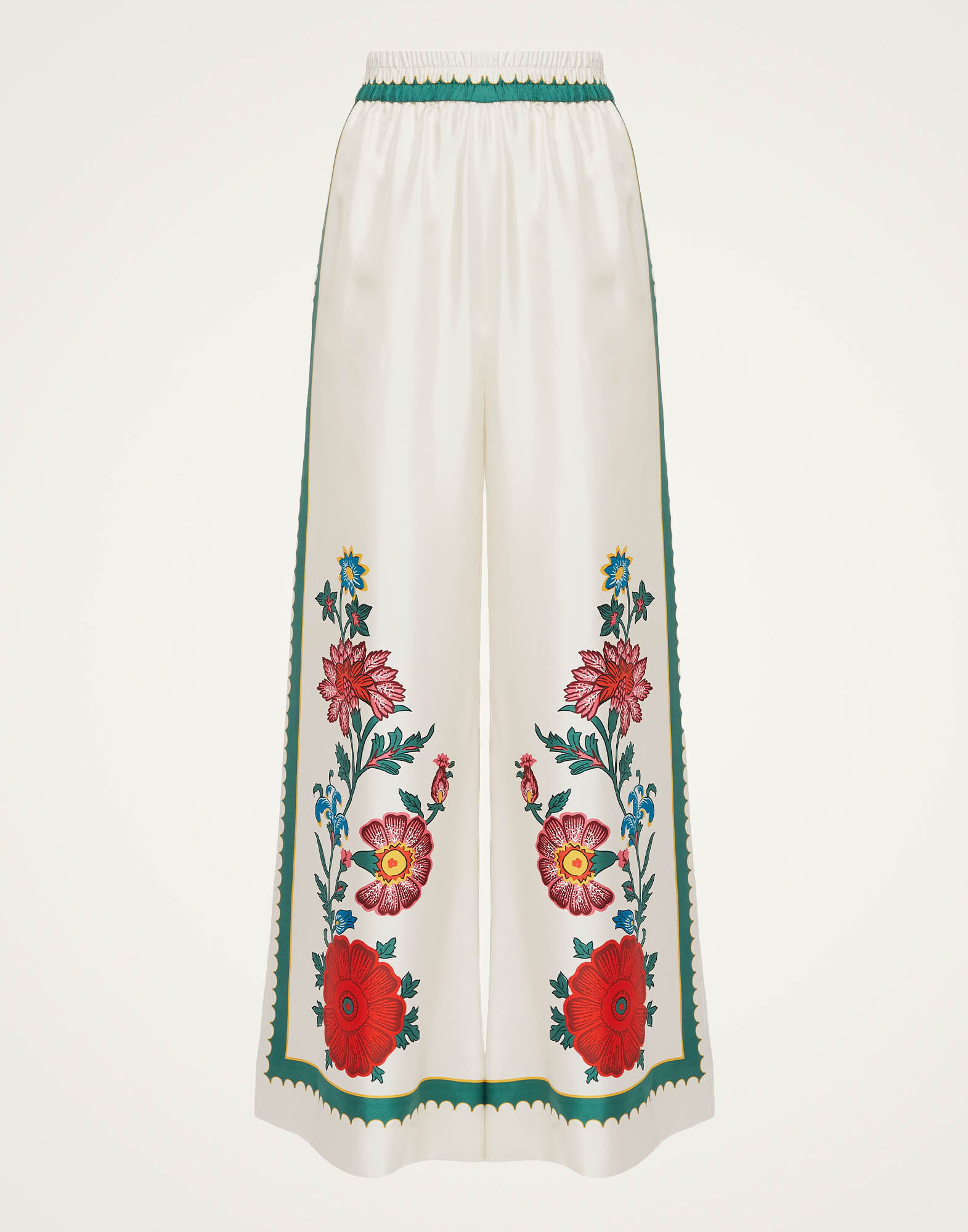 La DoubleJ Palazzo Pants Dragonflower Plac&eacute;e Multicolor TRO0026SIL001DRE05MU01