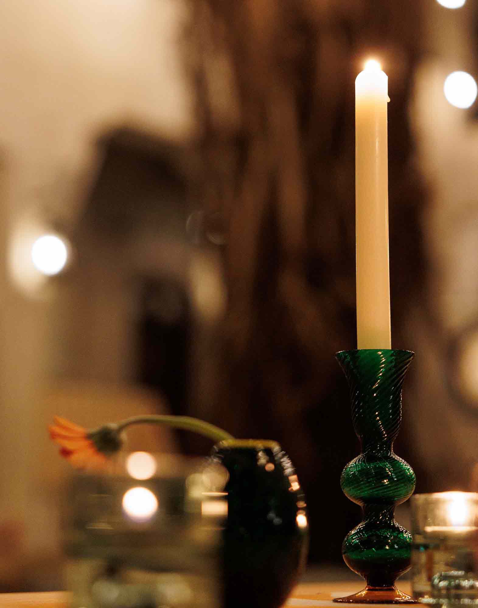 La DoubleJ Baby Bubble Candle Stick Solid Green OTC0001MUR001SOLIDGR02