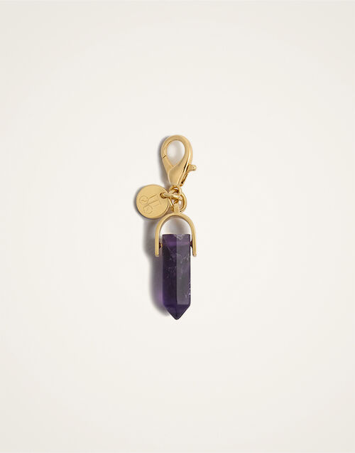 La DoubleJ Mini Pillar Charm La DoubleJ Mini Pillar Charm 24k Gold Plate & Amethyst CHM0018BRA003AME01YE05