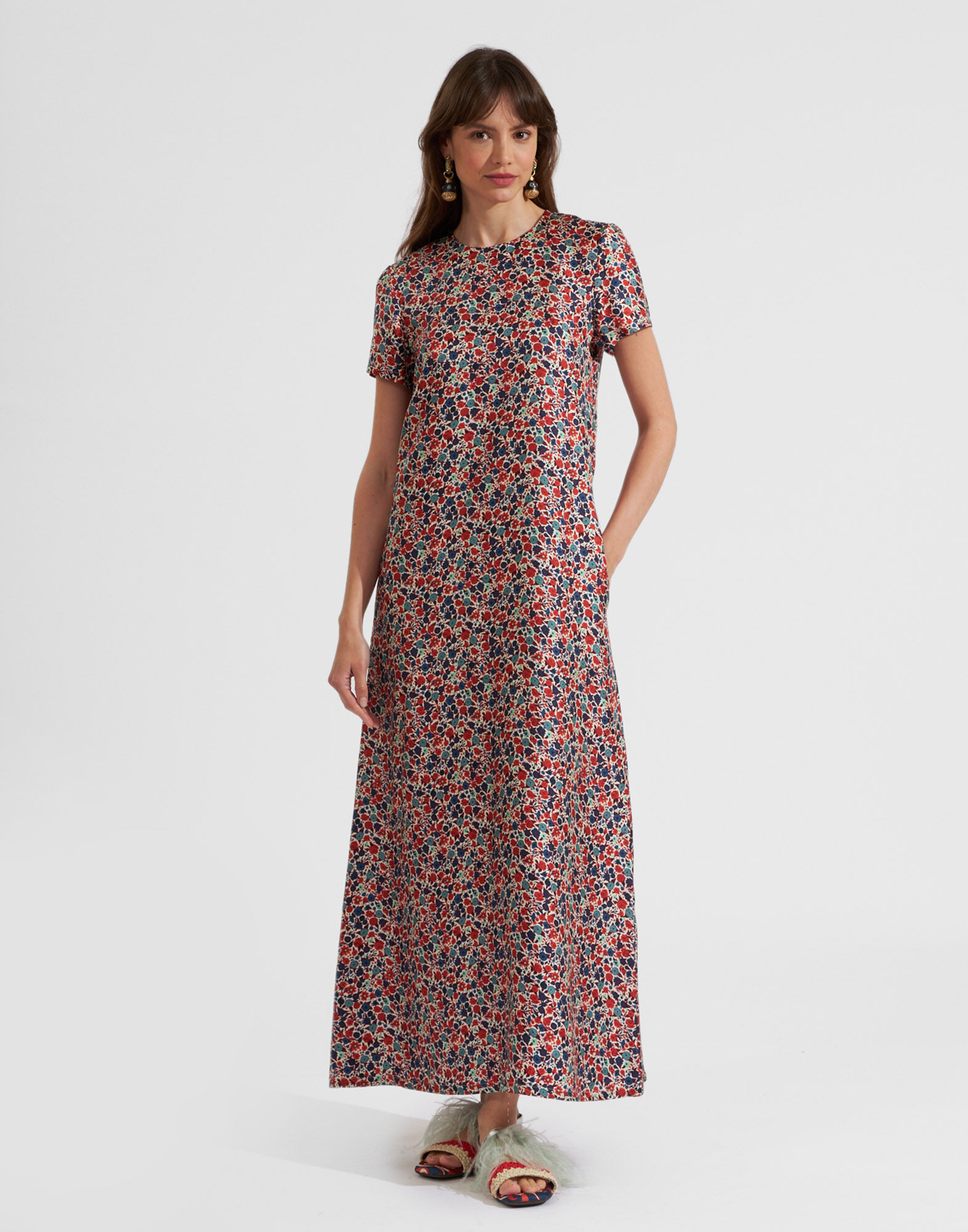 La DoubleJ Swing Dress Zia DRE0001SIL001ZIA01BU03