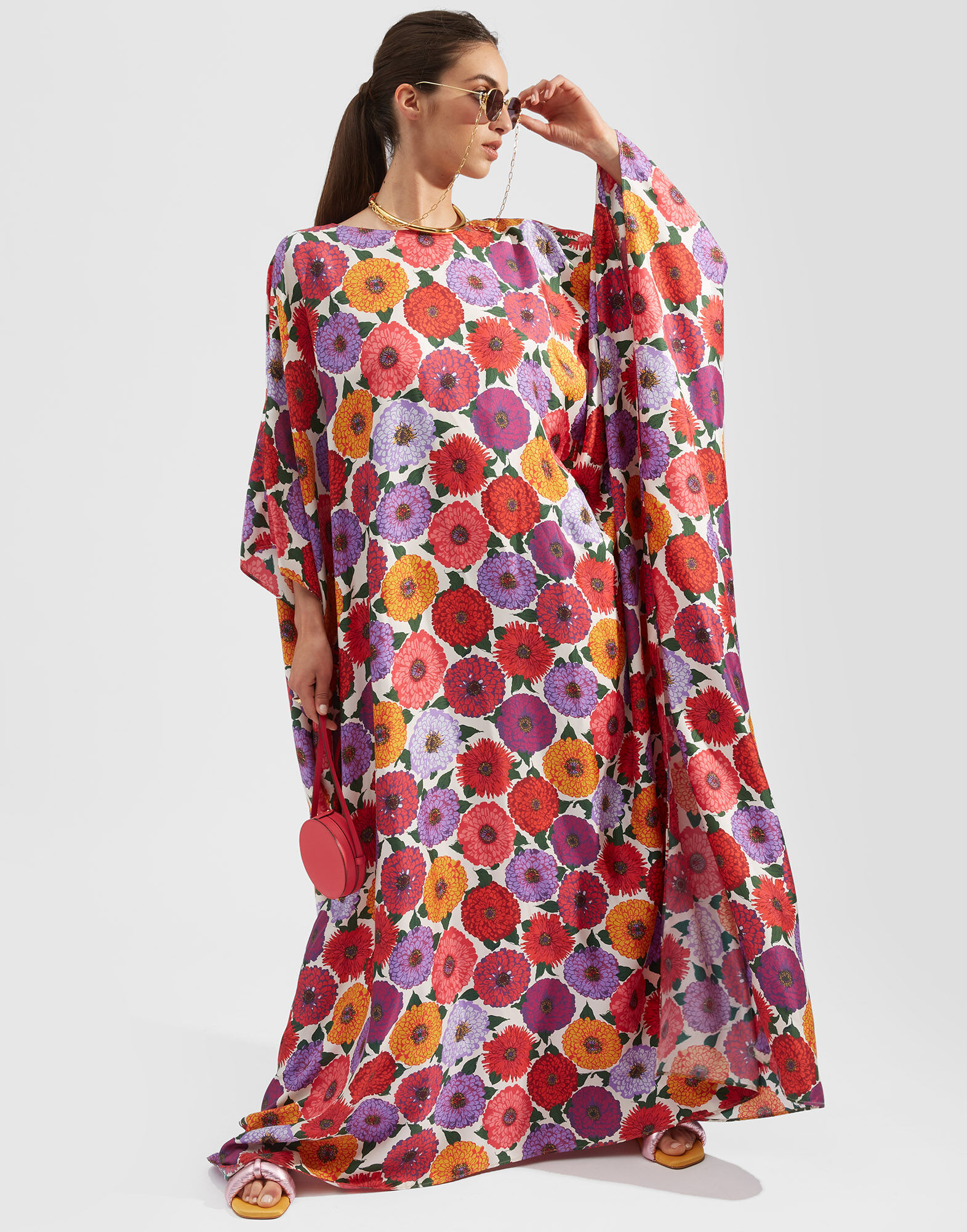La DoubleJ Square Kaftan Zinnie DRE0369SIL001ZIN0001