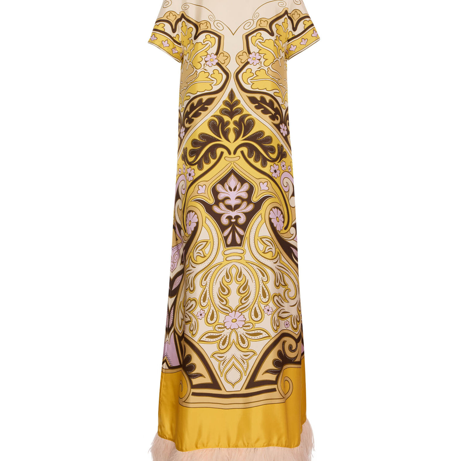 La Doublej Swing Dres In Spells Placée Yellow
