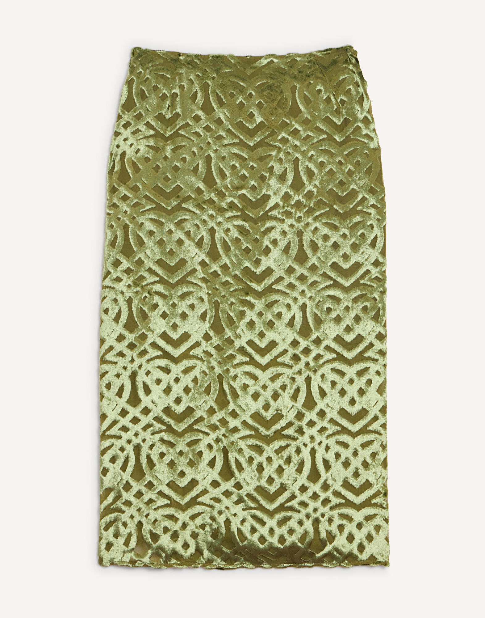 La DoubleJ Drape Skirt Verona Green SKI0210VEL021VER02GR02