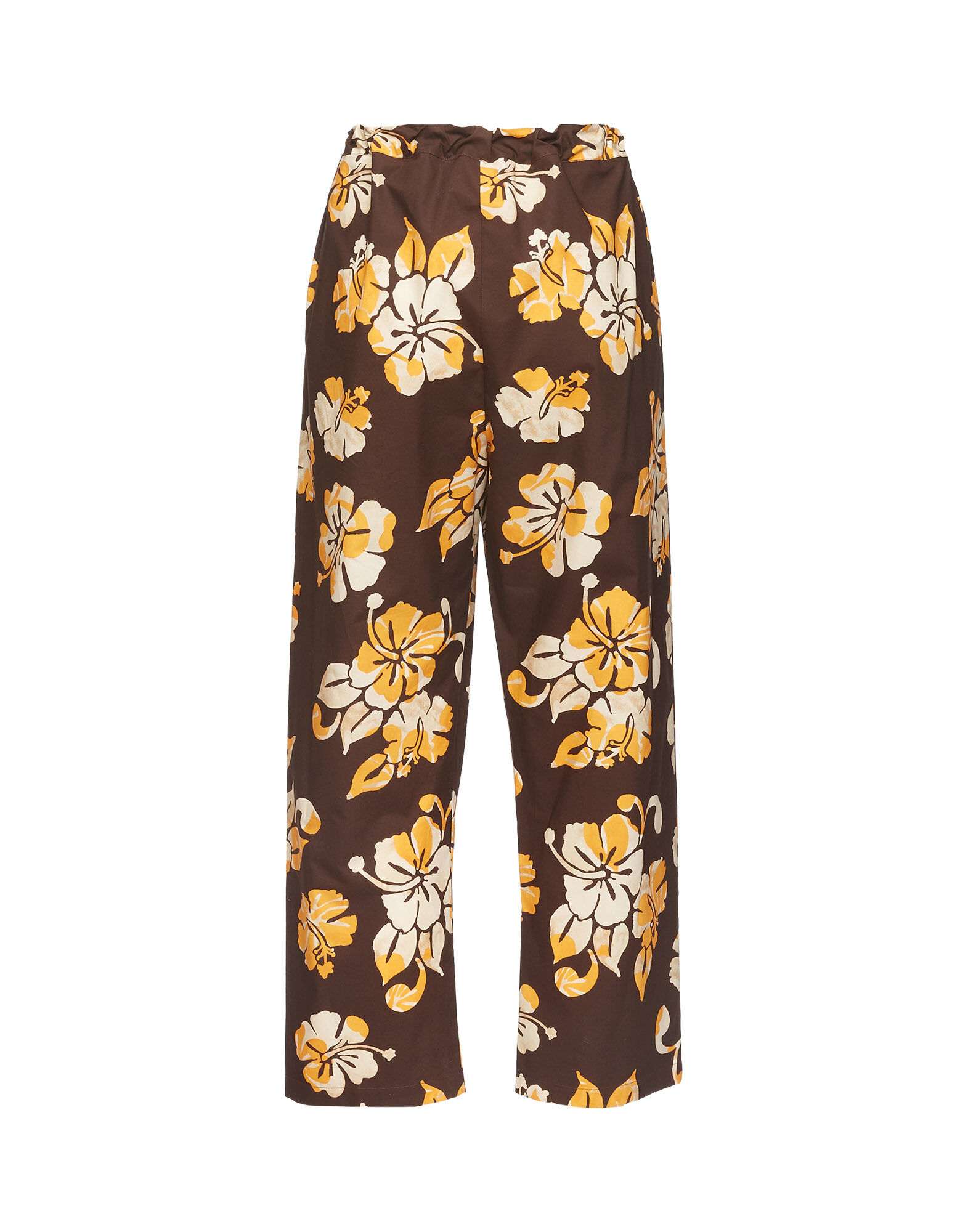 La DoubleJ Drawstring Pants Hibiscus TRO0053COT001HIB0001