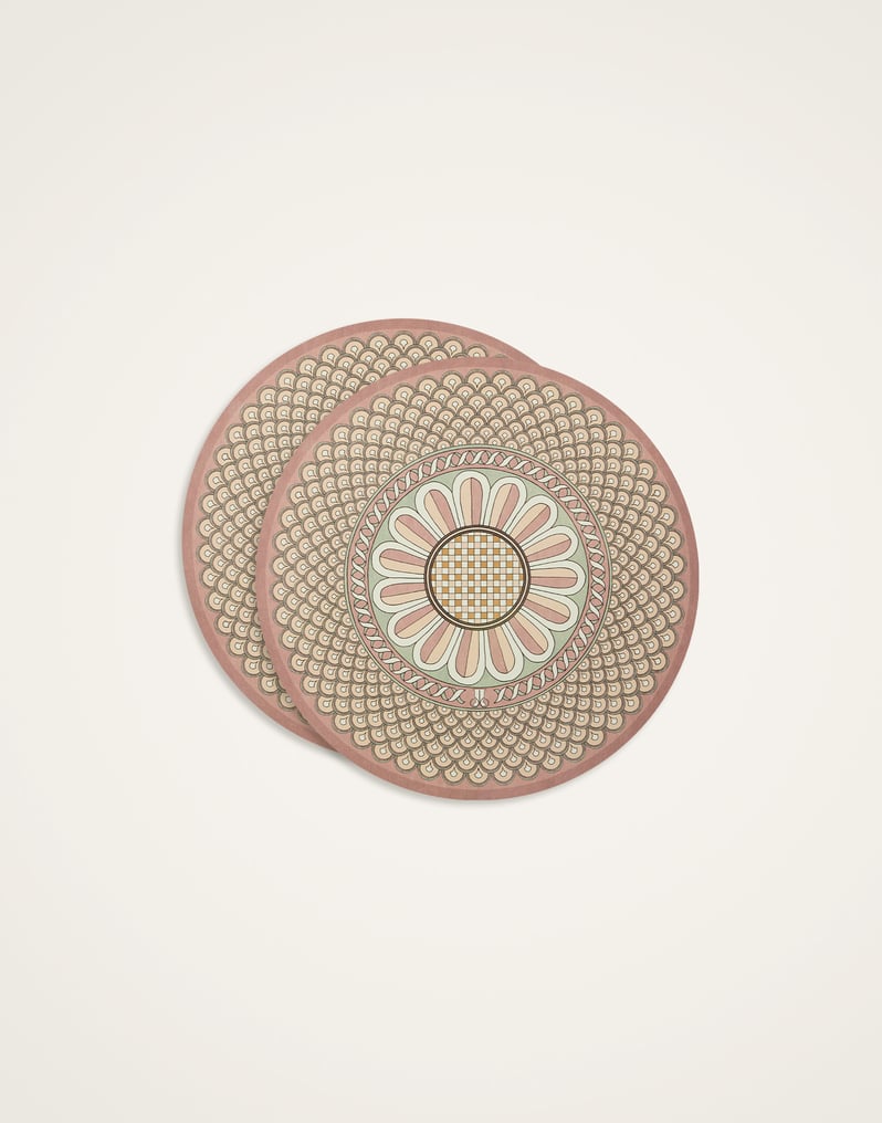 La DoubleJ Disk Placemats Set Of 2 La DoubleJ Disk Placemats Set Of 2 Napoli Dusty Pink PMT0032CRK001NAP04PI10