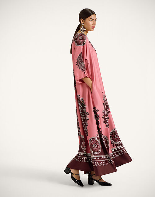 La DoubleJ Muumuu Dress Oltrarno Placée Pink DRE0225SIL006OLT03PI01