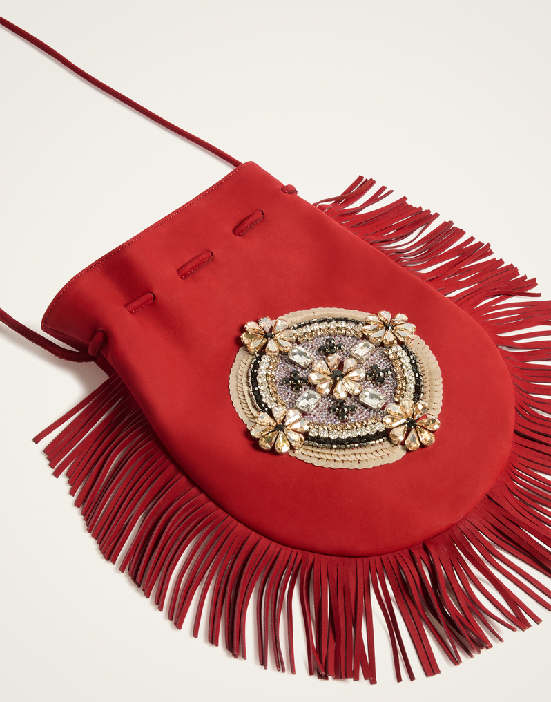 La DoubleJ Big Power Pouch La DoubleJ Big Power Pouch Solid Red BAG0088LEA016SOLIDRE01