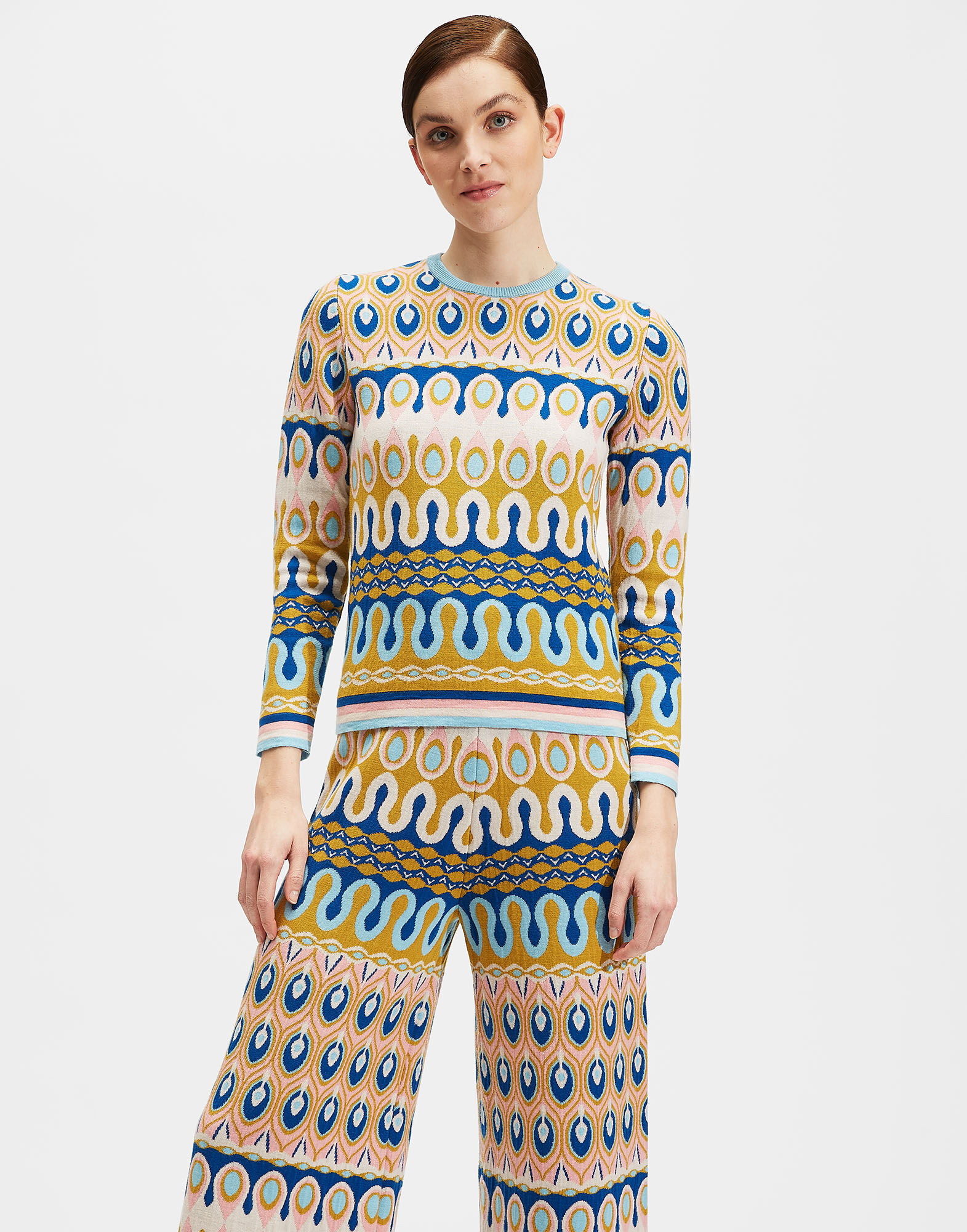 LaDoubleJ Rio Skinny Crew Neck Rio Rosa PUL0038KNI025RIO0003