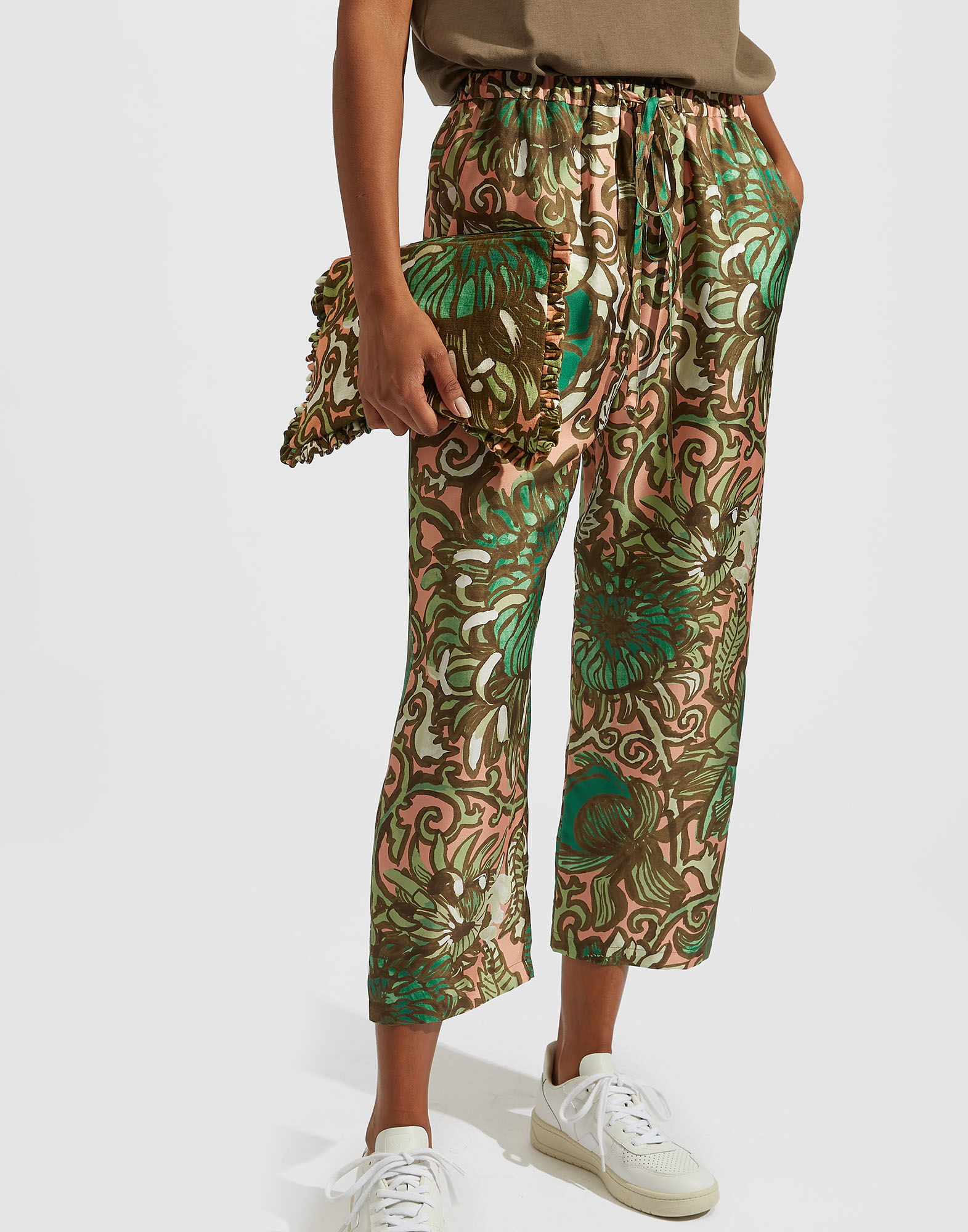 La DoubleJ Hand Pochette Anemone Pink BAG0002COT005ANE02GR05