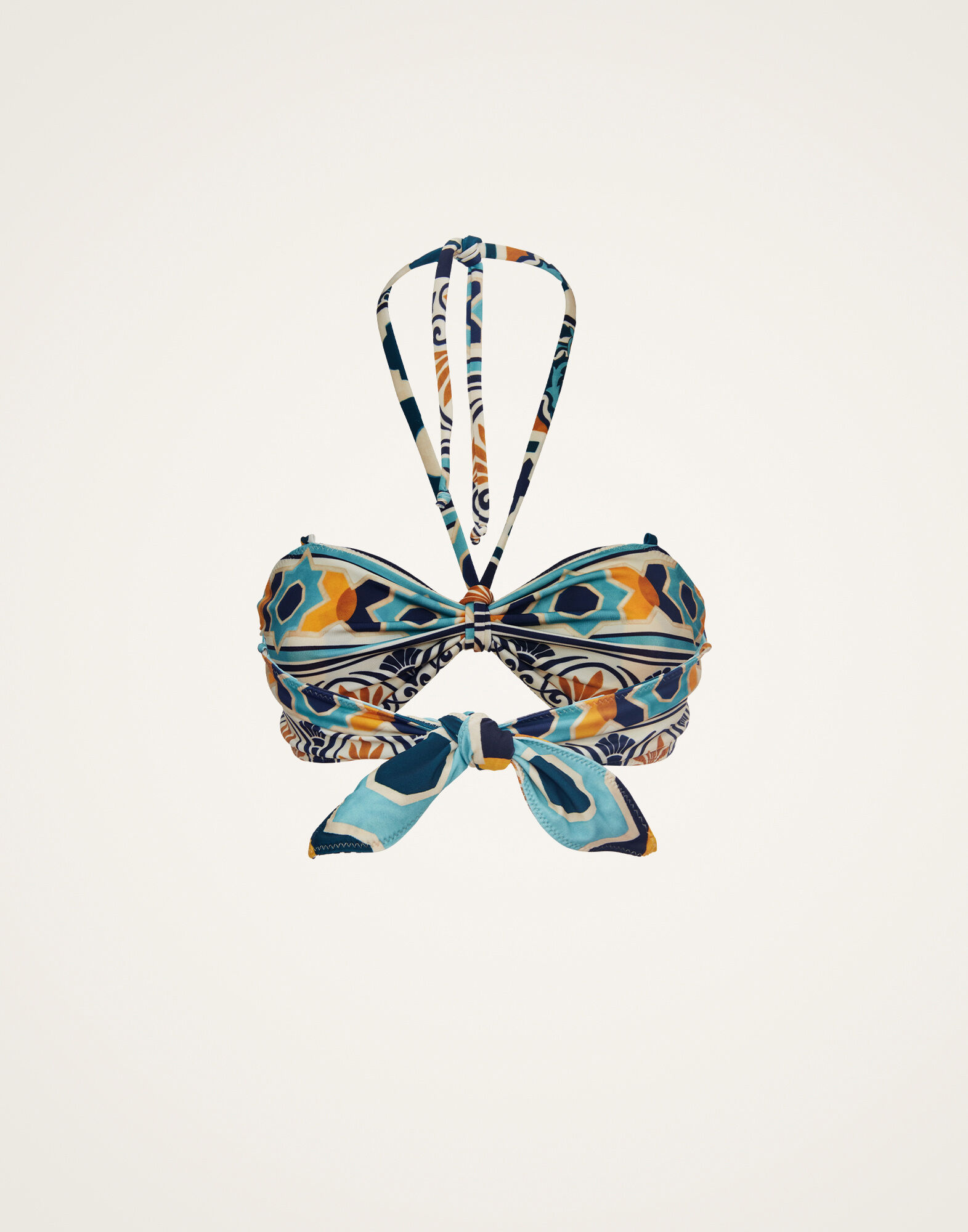 La DoubleJ 3-Way Bandeau Top Casareale Small Plac&egrave;e Cream SWI0021LYC001REA02WH03