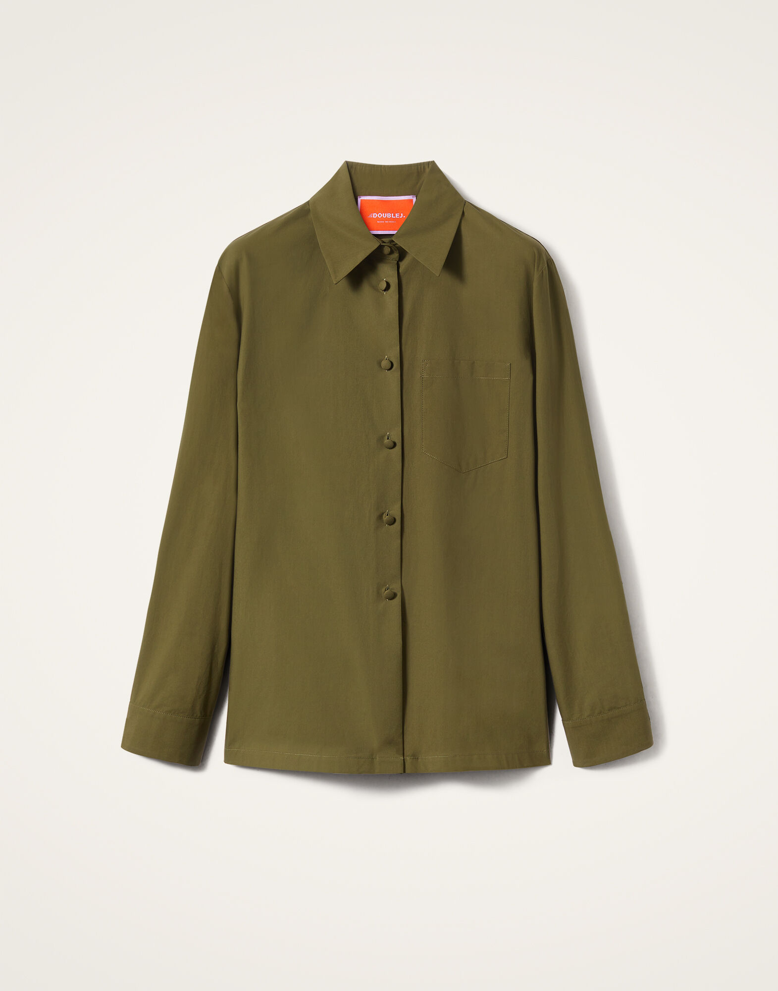 La DoubleJ Boy Shirt Solid Camouflage SHI0001COT043SOLIDGR08