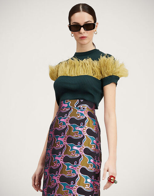 La DoubleJ High Kick Tee Green PUL0182KNI100VA216GR02