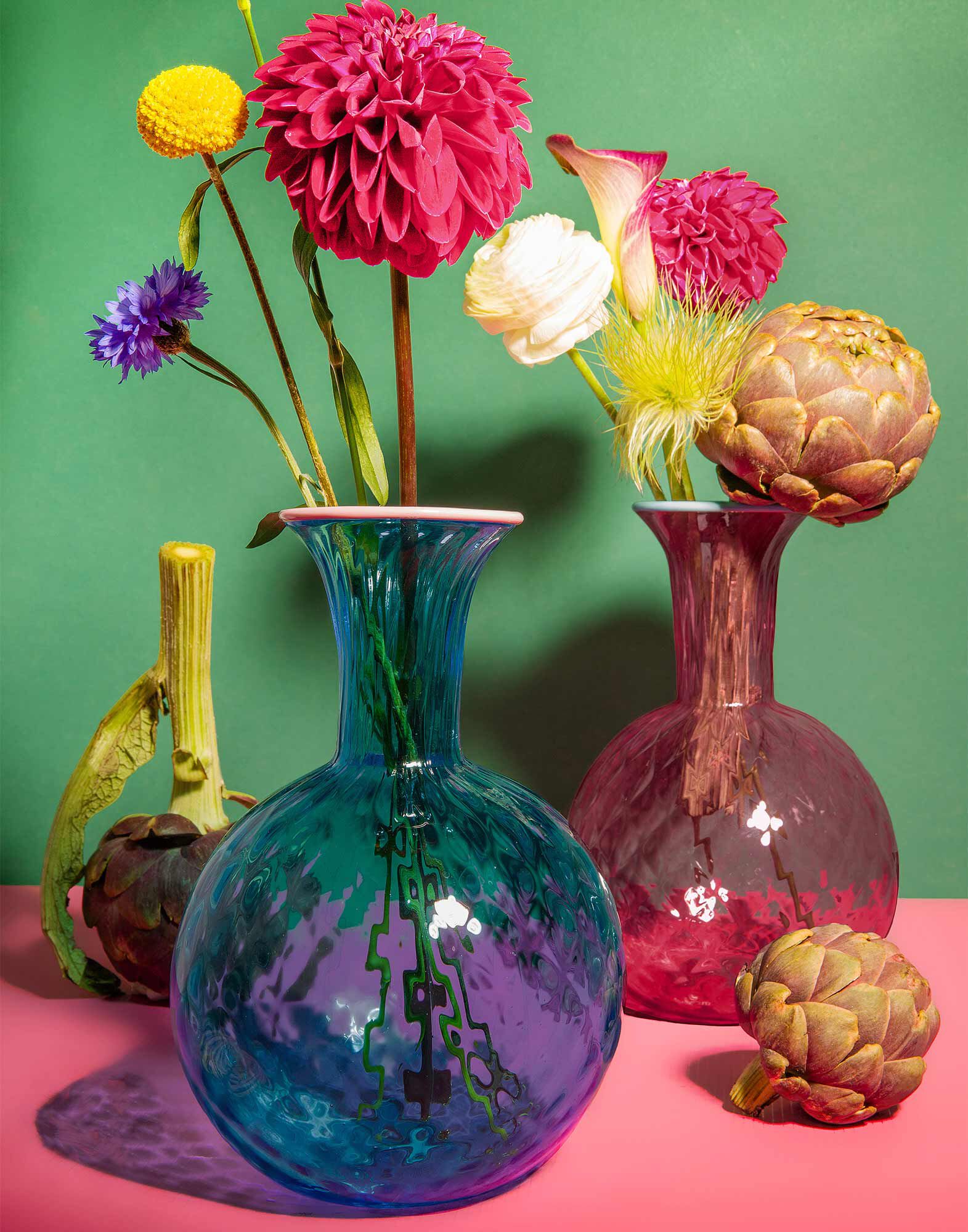 La DoubleJ Carafe Blu Fum&eacute; CAR0005MUR001BLU0007