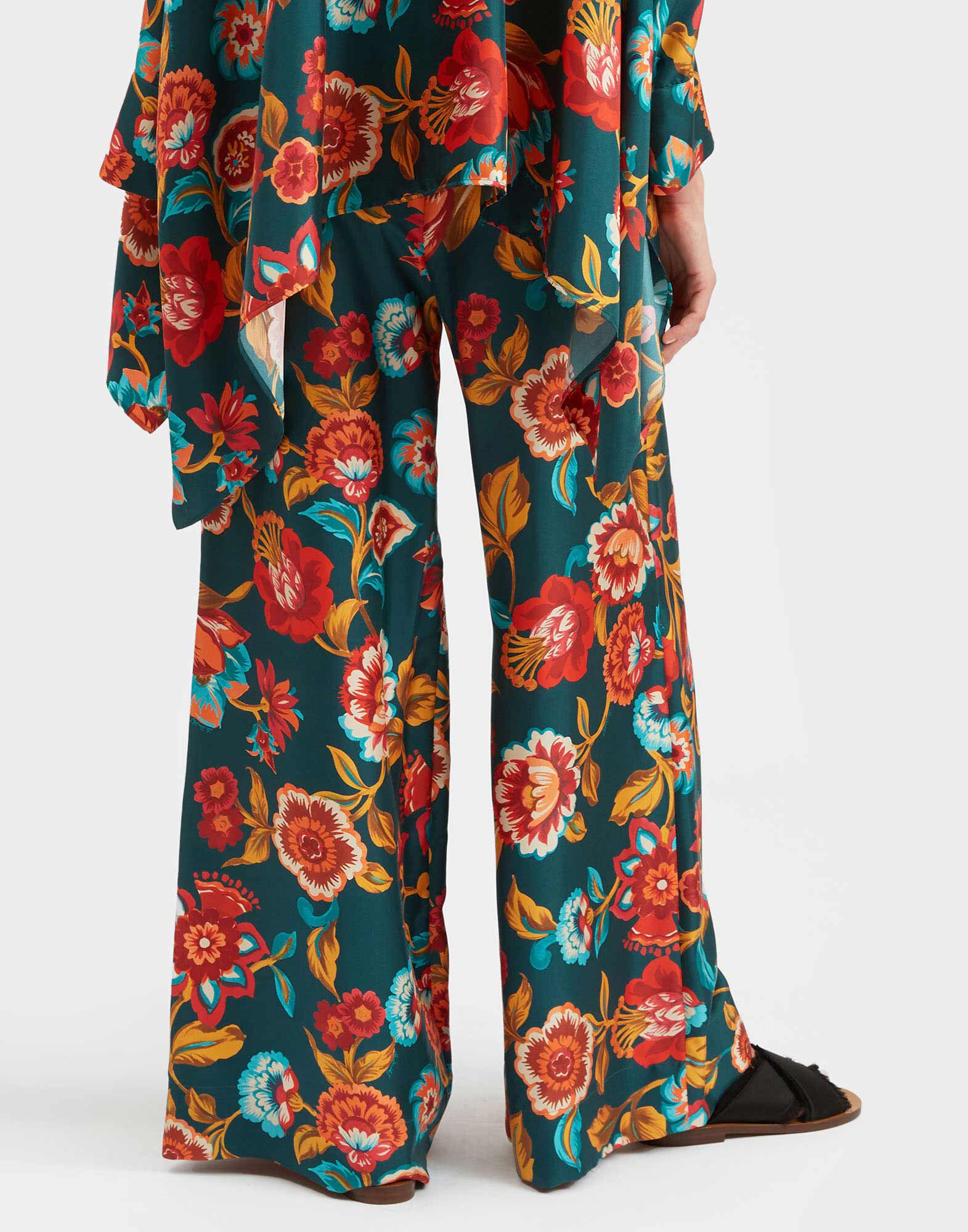 La DoubleJ Palazzo Pants Hottie Emerald TRO0003SIL001HOT01GR04