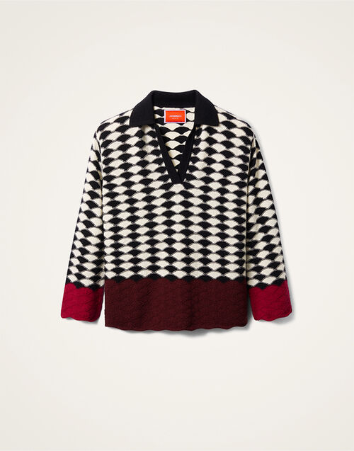 La DoubleJ Lounge Jumper Multicolor Black & White PUL0259KNI155VA351BL03