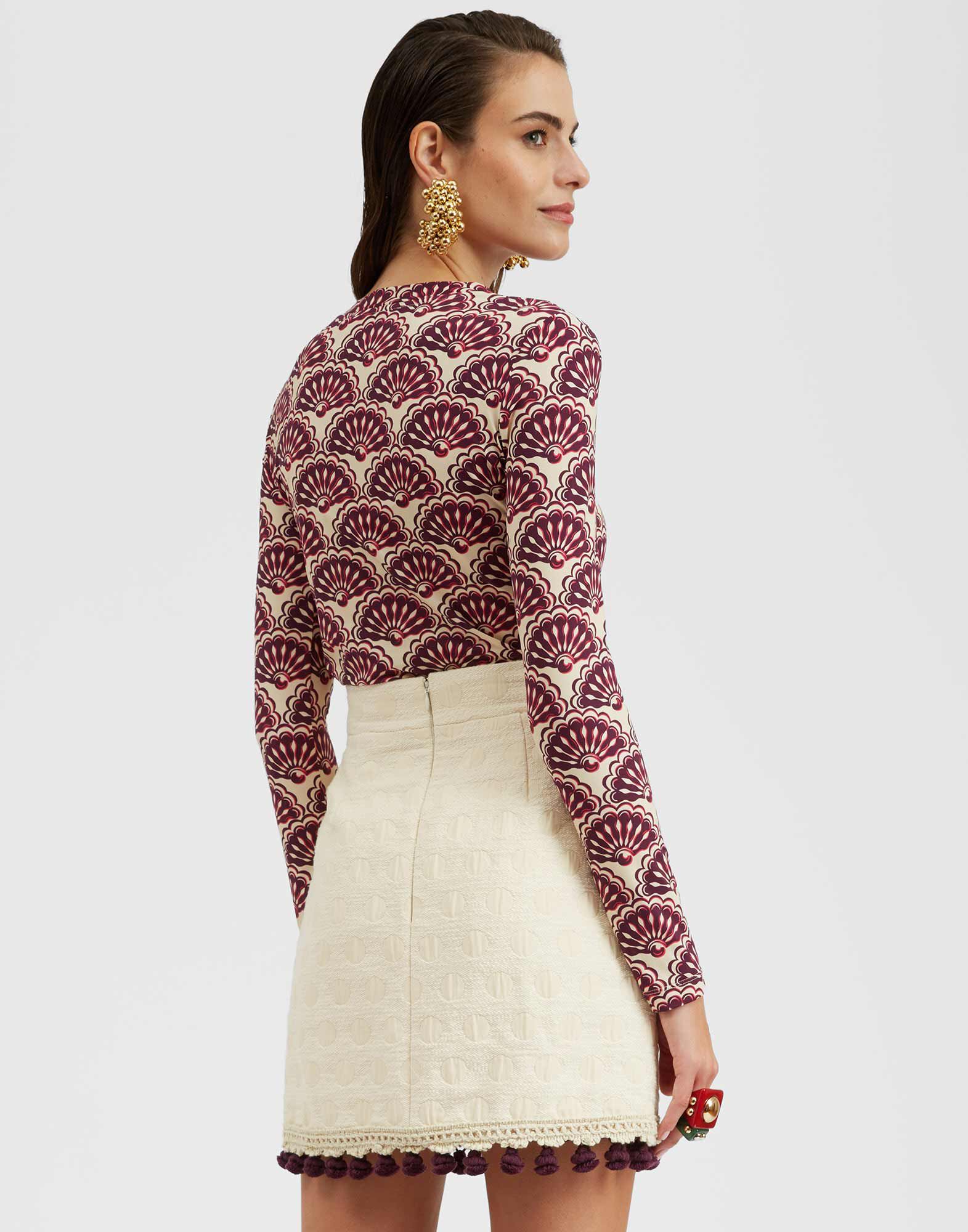 La DoubleJ Crew Top Fans Purple TOP0024JER005FAN01PU01