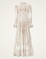 La DoubleJ Lacey Visconti Dress La DoubleJ Lacey Visconti Dress Solid White Smoke DRE0633EMB006SOLIDWH02
