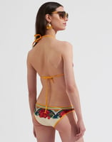 La DoubleJ Bikini Top &#40;Placed&#41; Taormina Plac&eacute;e Ivory SWI0032LYC003LRT01WH04