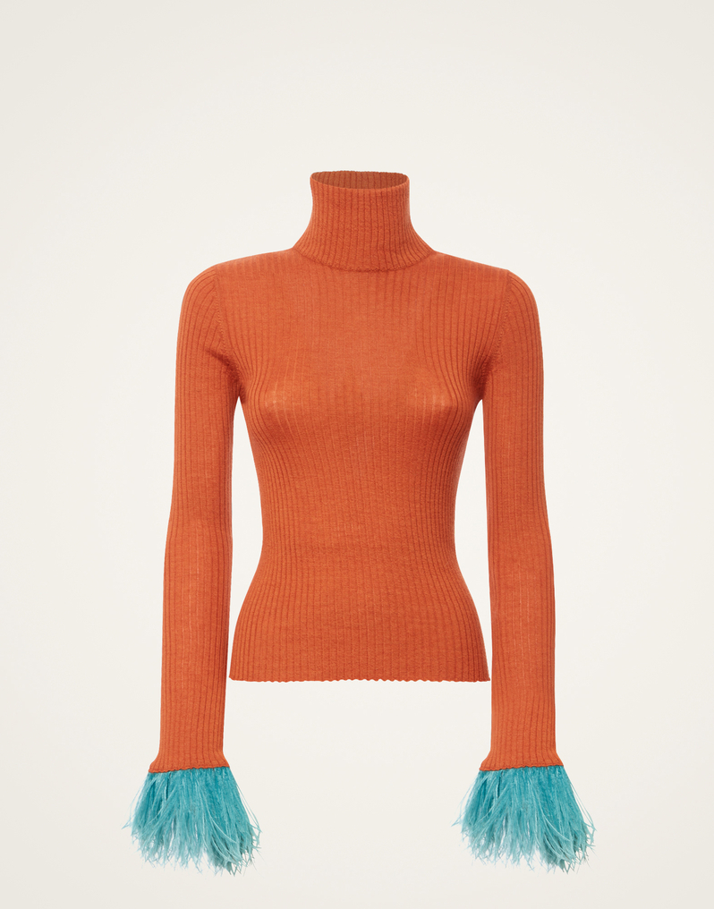 La DoubleJ High Kick Top La DoubleJ High Kick Top Orange PUL0167KNI100VA220OR02