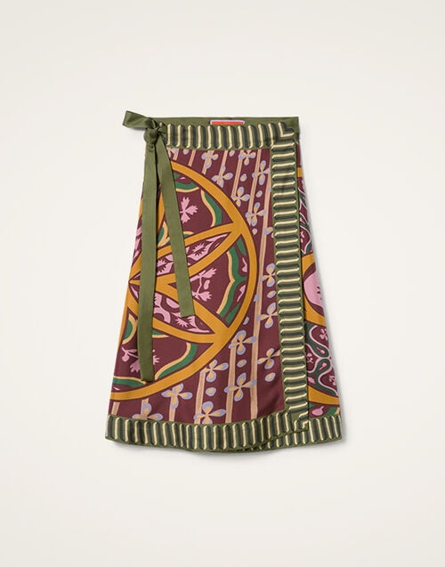 La DoubleJ Pareo Midi Skirt La DoubleJ Pareo Midi Skirt Eclipse Placée Yellow SKI0142SIL006ECL05YE02