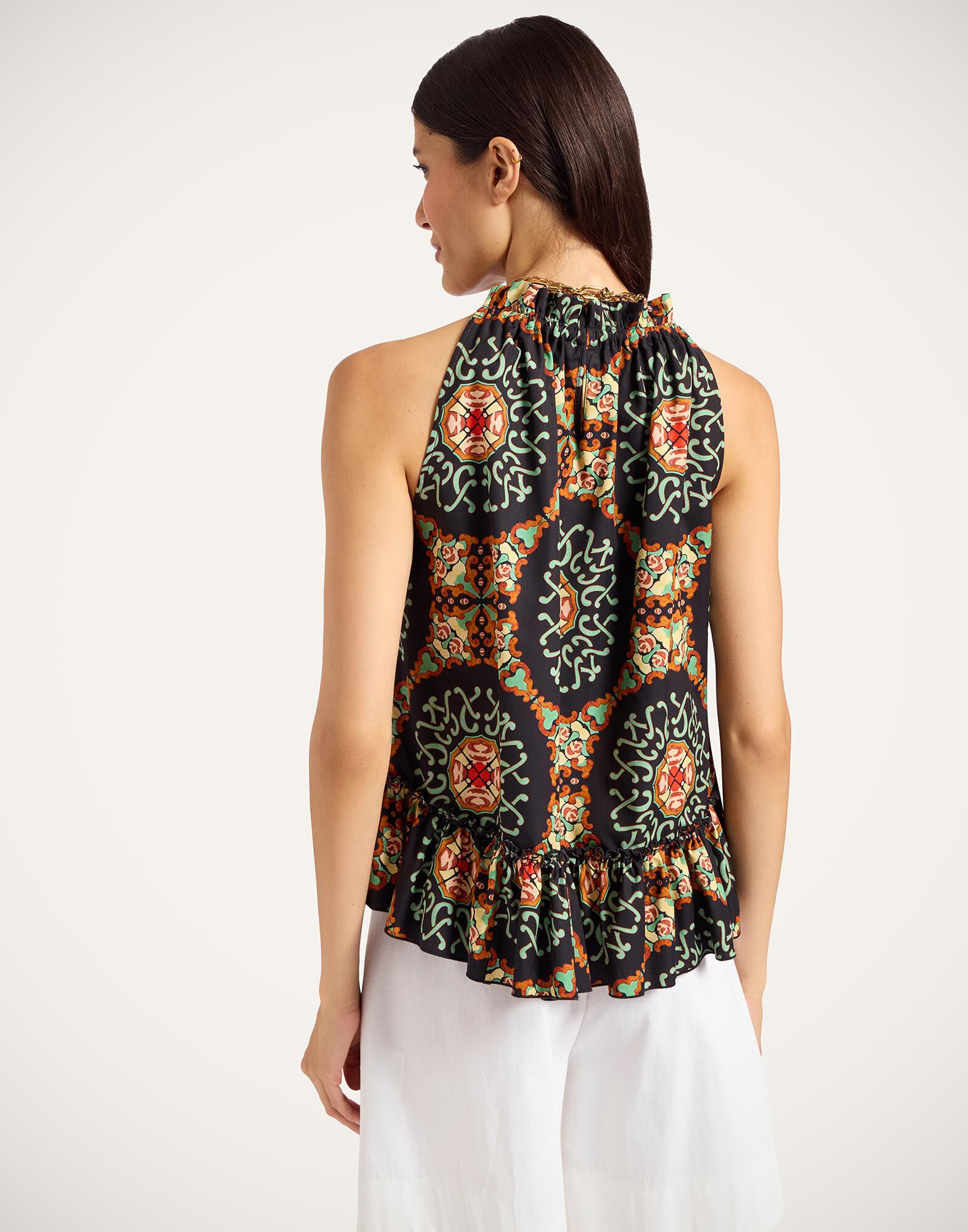 La DoubleJ Granita Top Ballata Black TOP0151COT039BAL01BL01