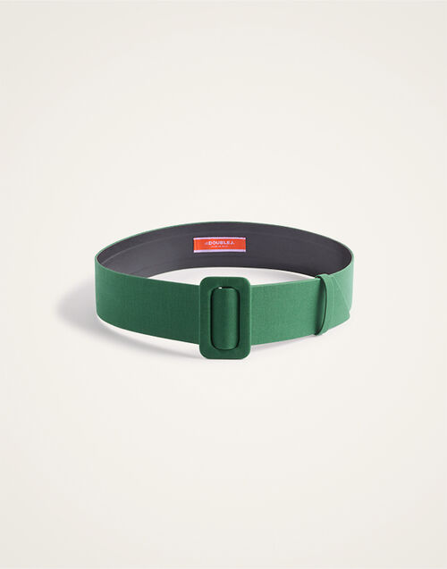 La DoubleJ Medium Belt Solid Green BEL0007COT075SOLIDGR02