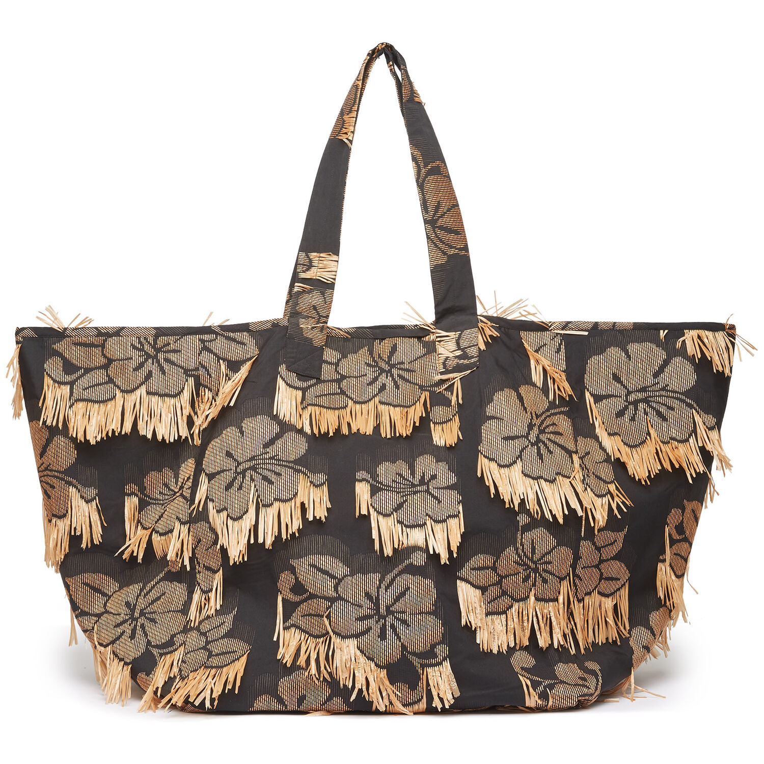 LA DOUBLEJ RAFFIA TOTE BAG