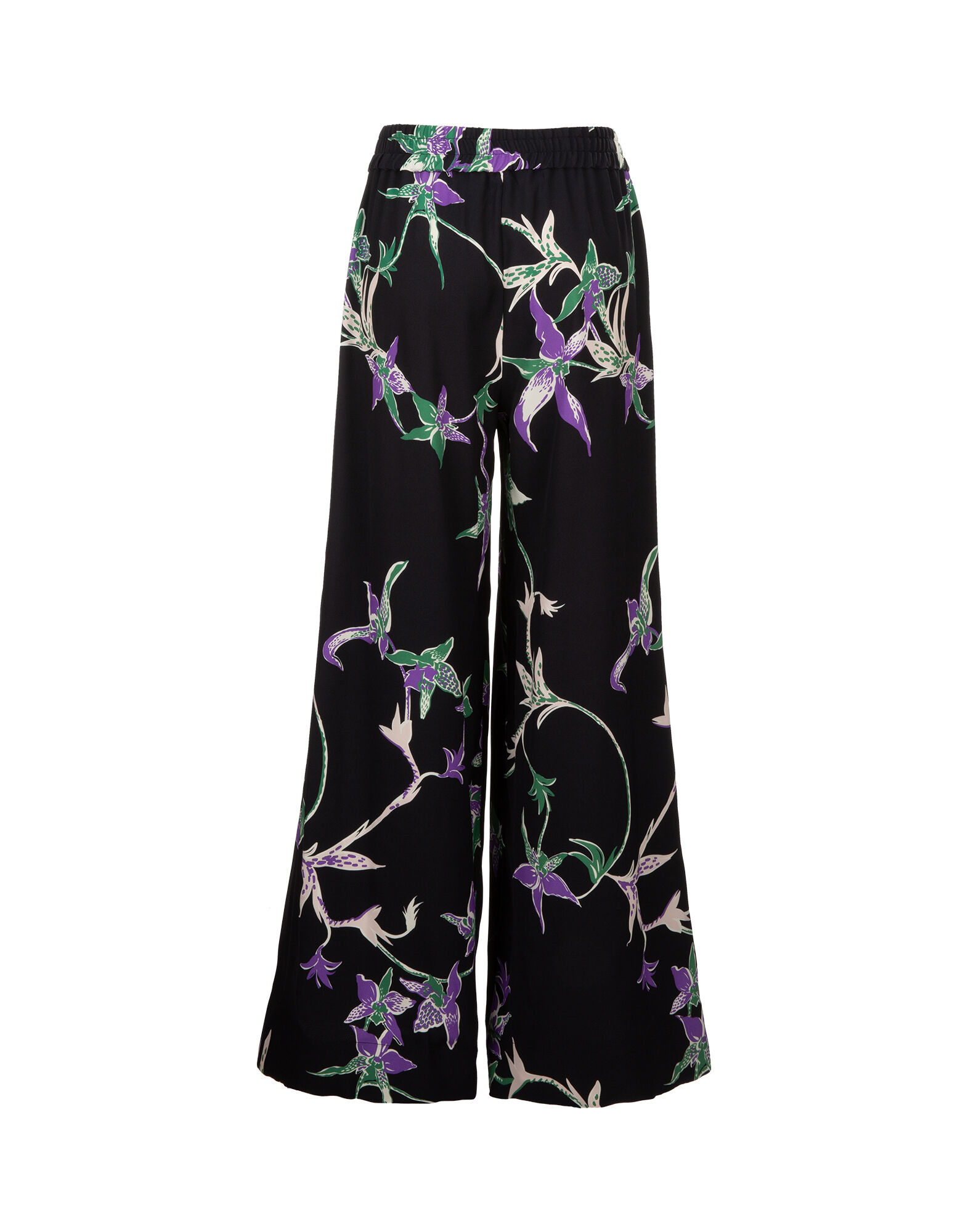 LaDoubleJ Palazzo Pants Orchidee Nero TRO0003SAB001ORC0003