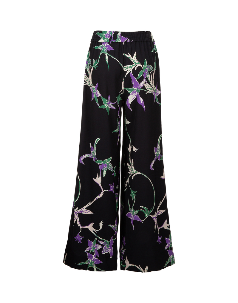 LaDoubleJ Palazzo Pants LaDoubleJ Palazzo Pants Orchidee Nero TRO0003SAB001ORC0003