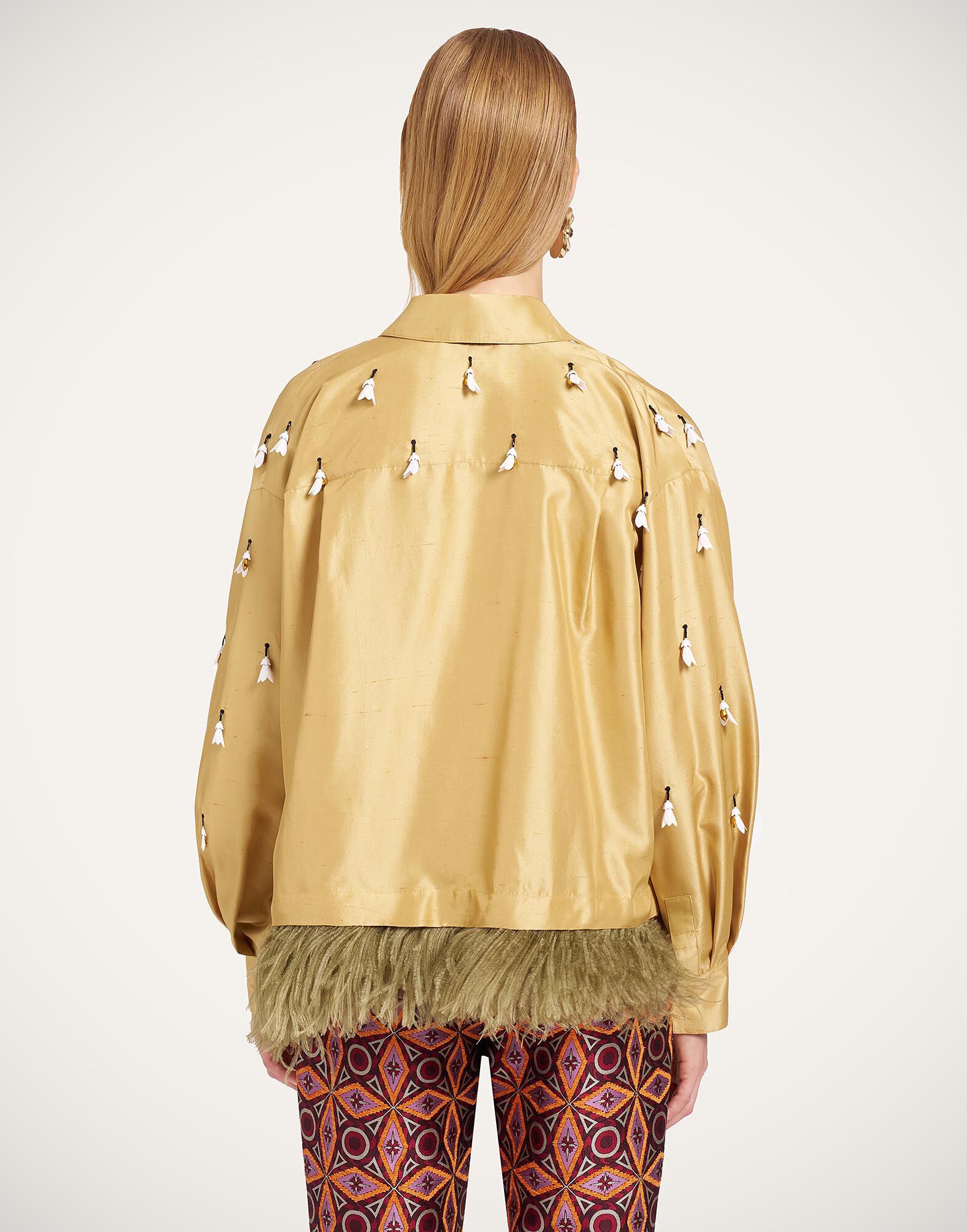 La DoubleJ La Scala Shirt Solid Gold SHI0181SIL031SOLIDYE05