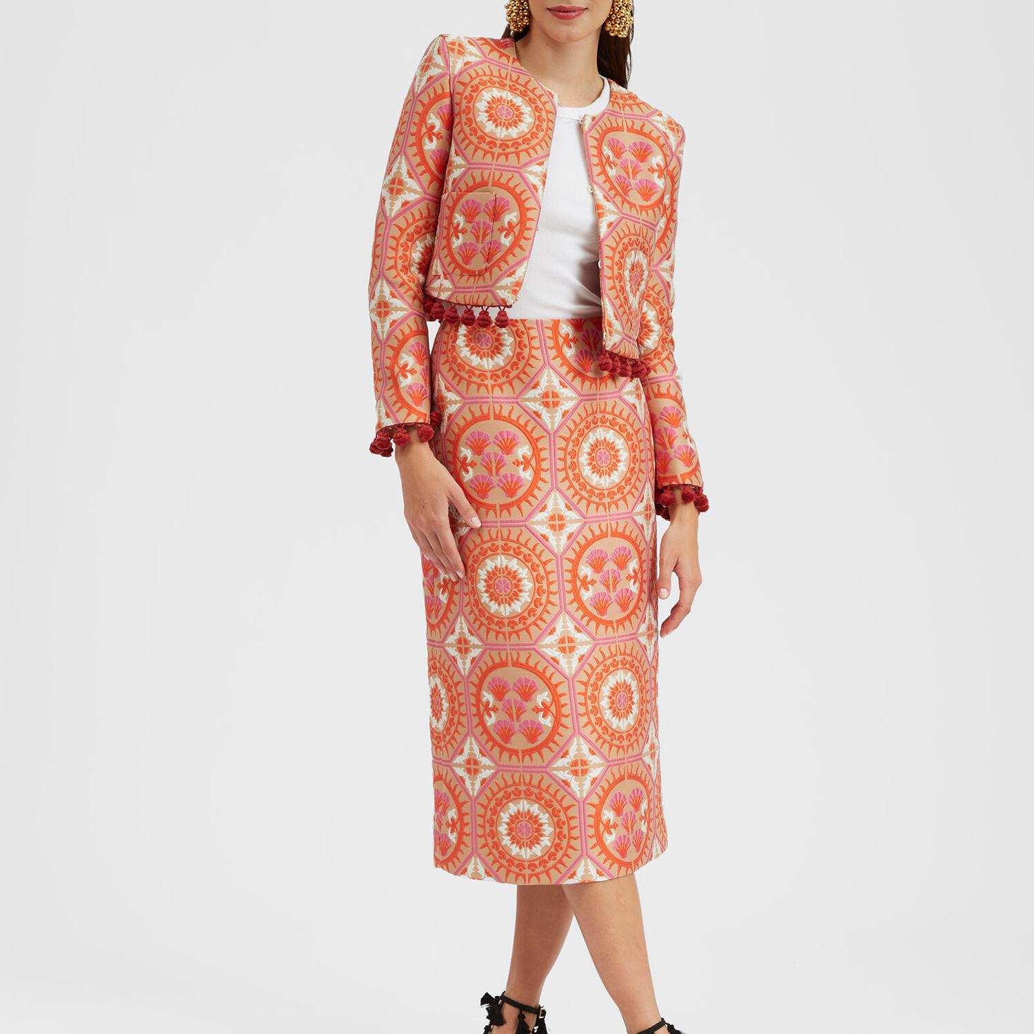 La Doublej Bijoux Jacket In Sun Orange