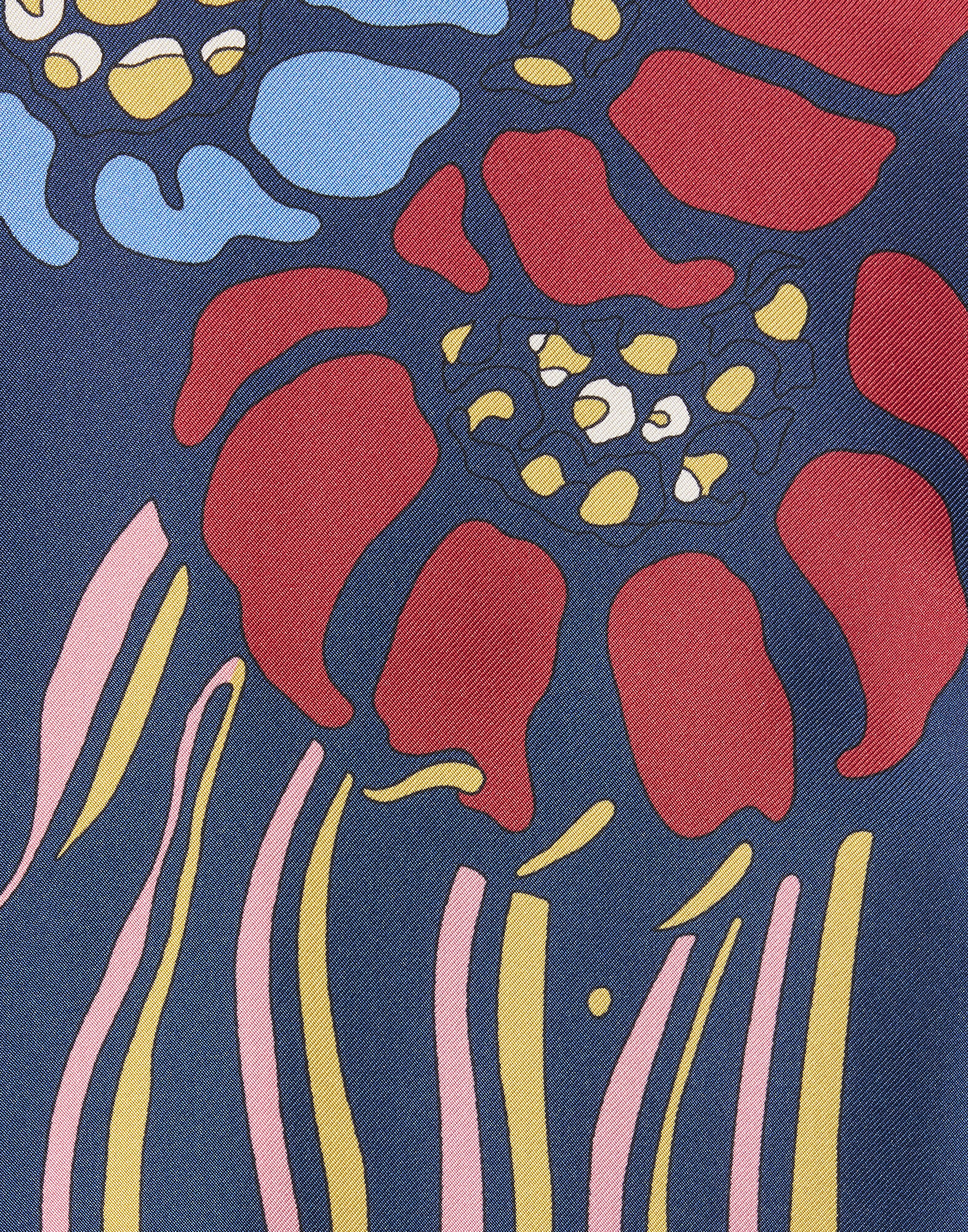 La DoubleJ Boy Shirt Lemuria Plac&eacute;e Navy SHI0040SIL006LEM02BU06